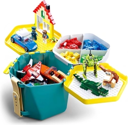 Sluban Eimer mit Bausteinen – grün