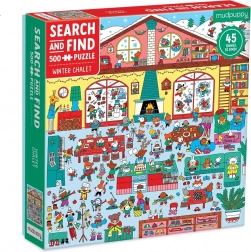 Mudpuppy Puzzle Winterhütte 500 Teile