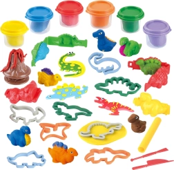 Plastilin Dinosaurier 6×56 g