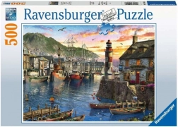 Ravensburger Puzzle Sonnenaufgang im Hafen – 500 Teile