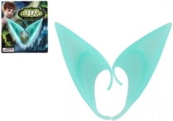 Elfenohren aus Latex 12 cm – türkis, Karnevalszubehör