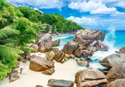 Puzzle La Digue, Seychellen 500 Teile CASTORLAND