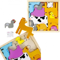 Holzpuzzle Tiere