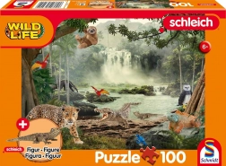 Puzzle SCHLEICH im Regenwald 100 Teile mit Figur