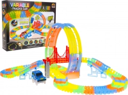 Leuchtende Autorennbahn – 157 Teile