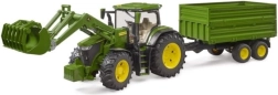 Bruder Traktor John Deere 7R 350 mit Frontlader und Tandemkipper