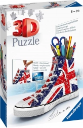 Ravensburger 3D-Puzzle Sneaker mit britischer Flagge, 112 Teile