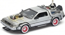 Metallmodellauto DeLorean aus dem Film Zurück in die Zukunft III im Maßstab 1:24