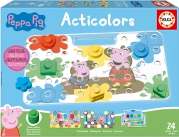 Acticolors: Farben und Formen PEPPA WUTZ – didaktisches Spiel EDUCA