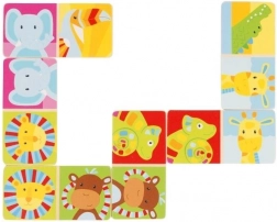 Holzdomino Safari 28 Teile