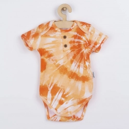 Baby-Body aus Baumwolle mit kurzem Ärmel Nicol Tomi orange