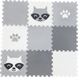 Minideckfloor Spielmatte mit Waschbär und Pfote