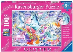 RAVENSBURGER Glitzerpuzzle Pferdetraum XXL 100 Teile