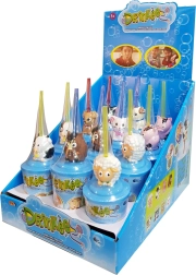 Lustiger Kinderbecher Drinkeez mit Strohhalm