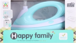 Kinder-Plastik-Bügeleisen mit Batterien und Wasserzerstäuber