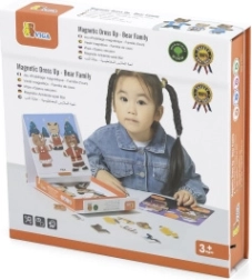 Magnetisches Anziehspiel aus Holz Viga – Bärenfamilie
