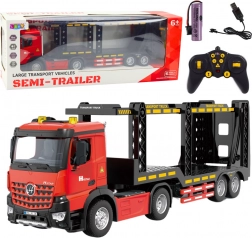 Ferngesteuerter roter Transport-LKW RC 2.4G 6CH