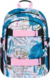 BAAGL Schulrucksack Skate Leafs