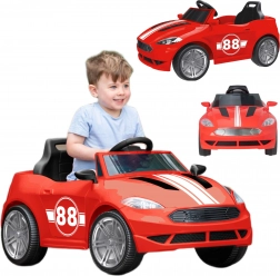 EVO Elektro-Kinderauto Cabrio mit Licht und Sound, rot