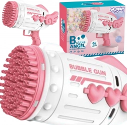 Woopie Seifenblasenpistole mit 91 Düsen pink