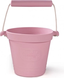 Hellrosa Silikon-Strand-Eimer BIGJIGS TOYS