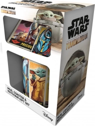 Geschenkset STAR WARS: THE MANDALORIAN – Tasse, Untersetzer und Schlüsselanhänger