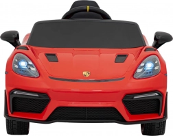 Elektrisches Kinderauto Porsche 718 Spyder RS mit MP4-Panel – Rot