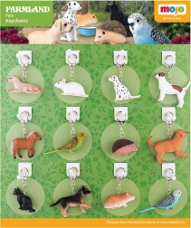 Mojo Schlüsselanhänger Haustiere - 36 Stück