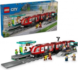 LEGO City Straßenbahn mit Station