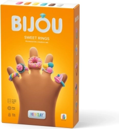 HEY CLAY Bijou Sweet Rings Modelliermasse – Set zur Herstellung süßer Ringe