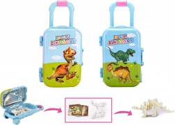 Dinosaurier-Skelett im Koffer