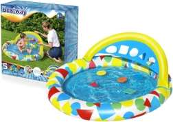 BESTWAY Kinderpool Splash & Learn mit Sonnendach und Formen
