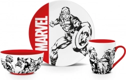Geschenkset MARVEL – Schüssel, Teller und Becher