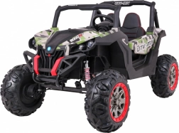 Elektrische Kinder-Buggy 4x4 mit Fernbedienung, LED und MP3 – Camouflage