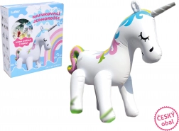 Aufblasbares Einhorn mit Wassersprühfunktion 220 × 160 × 80 cm – tschechische Verpackung
