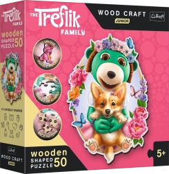 Holzpuzzle Glückliche Treflik-Familie 50 Teile