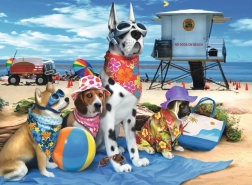 Ravensburger Puzzle Hundeverbot am Strand XXL 100 Teile
