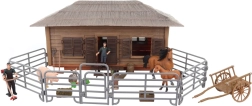 Bauernhof mit Tieren – Kunststoff-Set für Kinder 3+