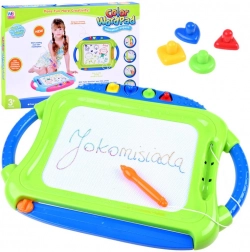 Bunte magnetische Zeichentafel mit Stempeln – Zauberschreibtafel
