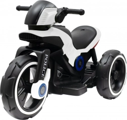 Elektrisches Kinder-Motorrad BABY MIX Police weiß