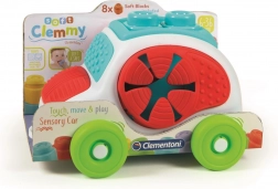 CLEMENTONI SOFT CLEMMY Stecksensorik-Auto mit Bausteinen