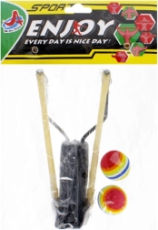 Schleuder mit Schaumstoffbällen