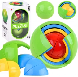 Logisches 3D-Puzzle Kugel – bunte Knobel-Kugel
