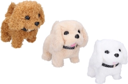 Laufender und bellender Plüschhund 16 cm