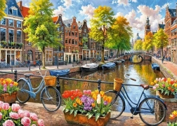 Puzzle Amsterdamer Tulpen 1000 Teile