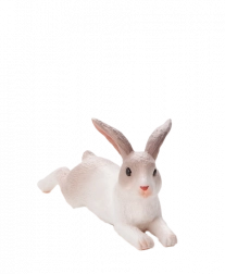 MOJO Kaninchen liegend – realistische Kunststofffigur