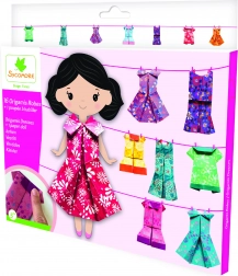 Pockets Origami-Kleidchen für Papierpuppe