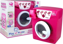 Batteriebetriebene Waschmaschine mit Sound Rosa