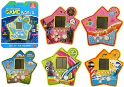 Taschen-Elektronikspiel Tetris in Sternform – Gelb