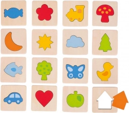 Tastspiel 'Erkenne die Formen' im Rahmen